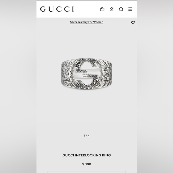 Gucci interlocking ring - Picture 3 of 3